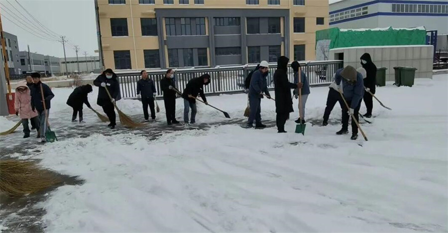 With unity and determination, all staff of Hebei Rongfeng are in action to meet the first snow. NEWS 第3张